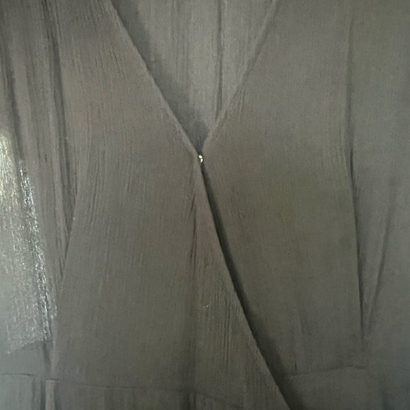 NWOT Lulus Heart of Marigold Black Wrap Maxi Dress - Picture 7 of 9